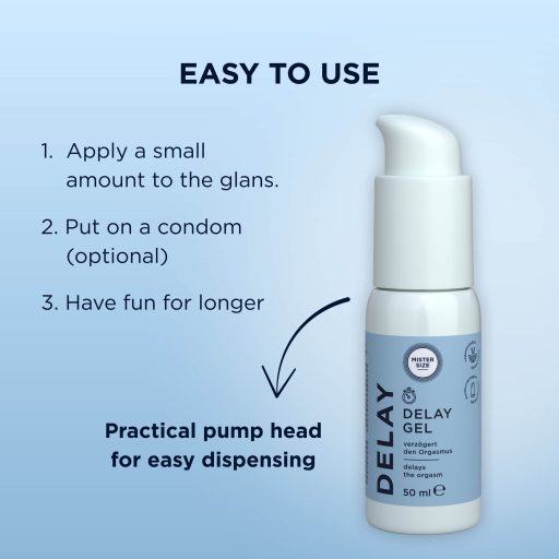 Mister Size - magömlést késleltető gél (50ml)