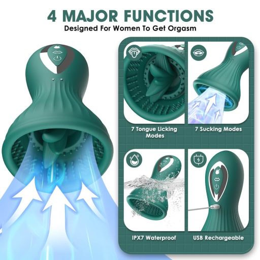 Lonely - akkus, vízálló szívó-nyaló mellvibrátor pink