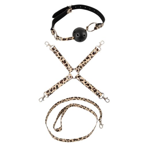 Master & Slave - Kötözős játék szett barna-fekete