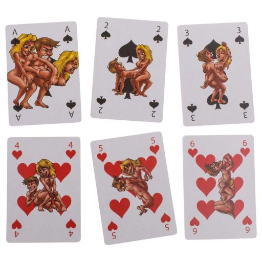 Kama Sutra - mókás francia kártya kínáló, erotikus ajándék - 24 db