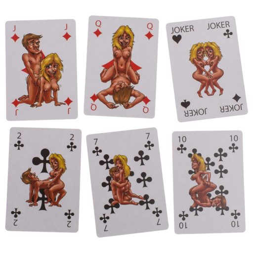 Kama Sutra - mókás francia kártya kínáló, erotikus ajándék - 24 db