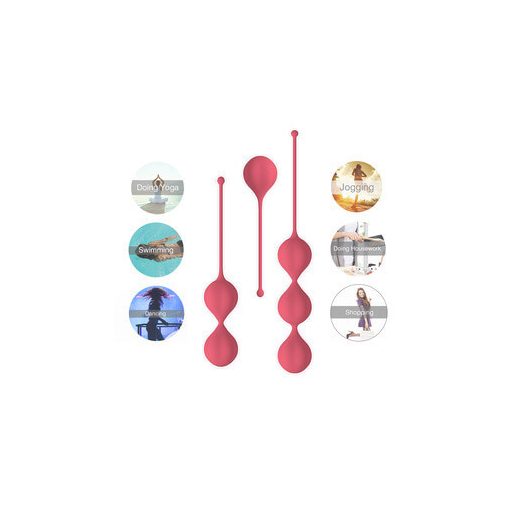 Cotoxo Belle - 3 részes gésagolyó szett piros