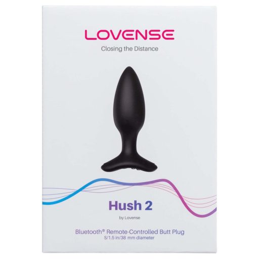 LOVENSE HUSH 2 S - okos anál vibrátor (38 mm, fekete)