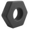 Pulselock Forge - fekete csavaranya formájú szilikon péniszgyűrű (22 mm)