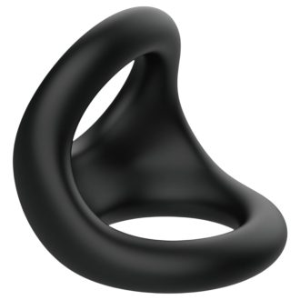 Pulselock Taur - kontúros pénisz- és heregyűrű (fekete)
