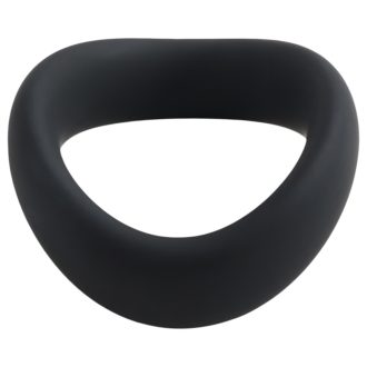   Pulselock Cocktura - csavart szilikon péniszgyűrű (fekete) - 47,5mm
