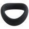 Pulselock Cocktura - csavart szilikon péniszgyűrű (fekete) - 50mm