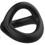Pulselock Taur - Y-formájú pénisz- és heregyűrű (fekete) - M