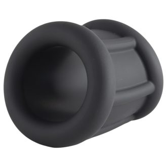   Pulselock Cocktura - fekete bordázott szilikon péniszgyűrű (30 mm)
