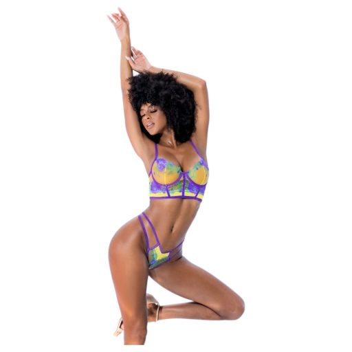 Mapalé - melltartó szett sárga-lila