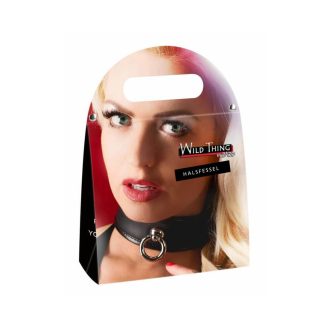 ZADO - bőr nyakpánt fekete