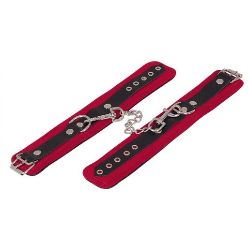 ZADO - bőr bokabilincs piros