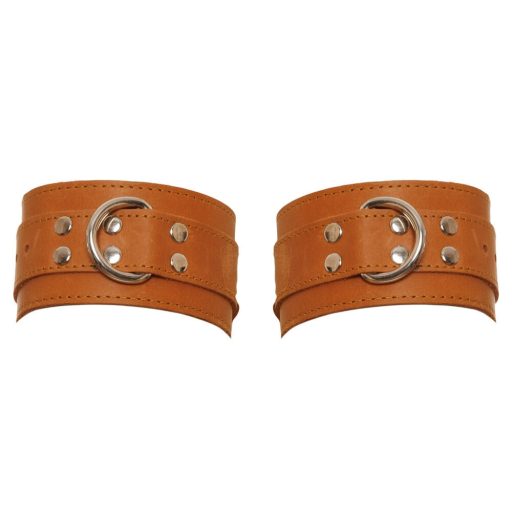 ZADO - bőr csuklóbilincsek barna