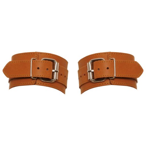 ZADO - bőr csuklóbilincsek barna