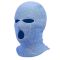 Balaclava - kötött szopóálarc 3 nyílással kék
