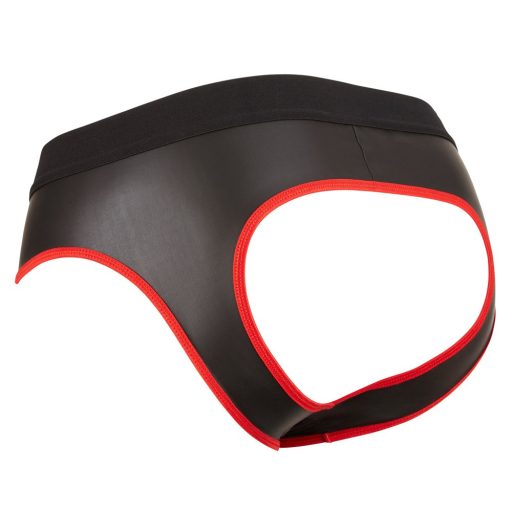 Svenjoyment - nyitott férfi alsó, jockstrap fehérnemű (fekete)