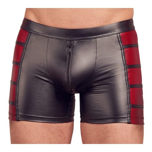 NEK - piros oldal betétes cipzáras boxer (fekete)