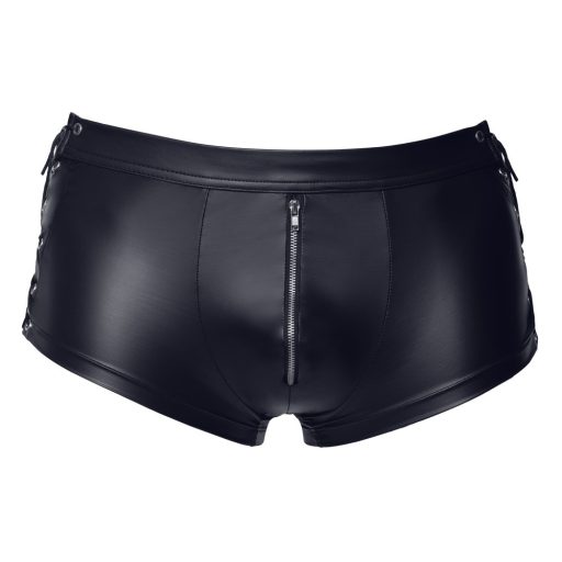 Svenjoyment - oldalt fűzős fényes férfi boxer (fekete)