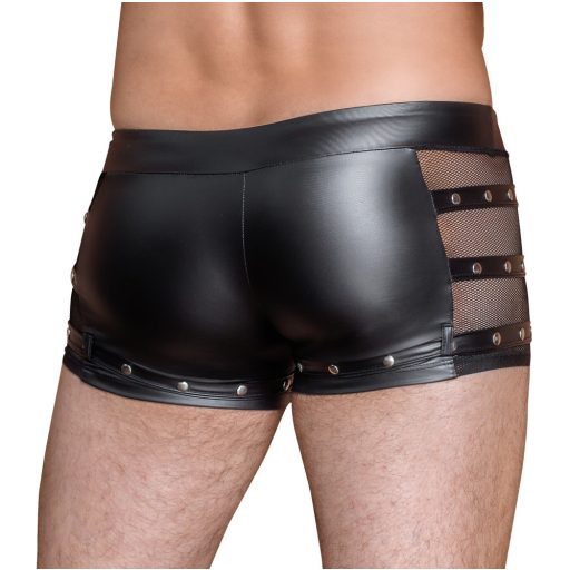 NEK - szegecses, cipzáras boxer (fekete)
