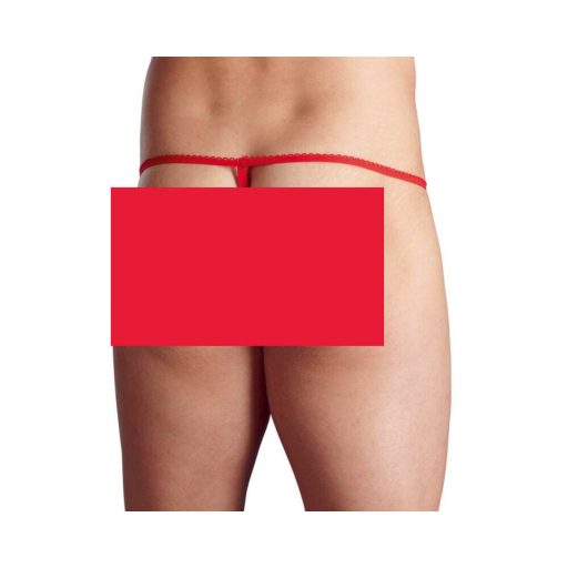 Ajándék karácsonyi tanga férfiaknak - piros (S-L)