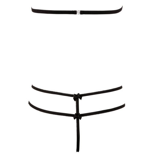 Cottelli - Nyitott csipkeszett fekete