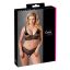 Cottelli Plus Size - csipke melltartó szett (fekete)