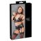 Cottelli Bondage - csipkés fényes fehérnemű szett 4 részes