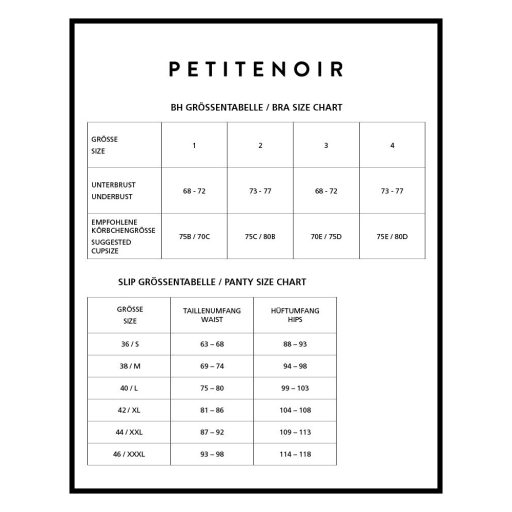 / Petite Noir Exclusive - áttetsző-csíkos melltartó szett fekete