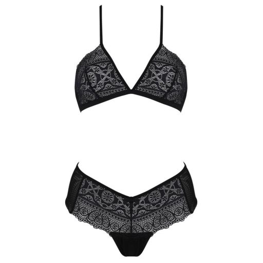 Passion Eco Kerria - csipke bikini szett fekete