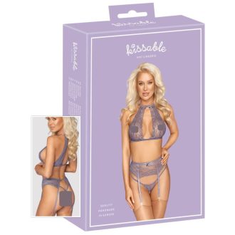 Kissable - csipke fehérnemű szett lila