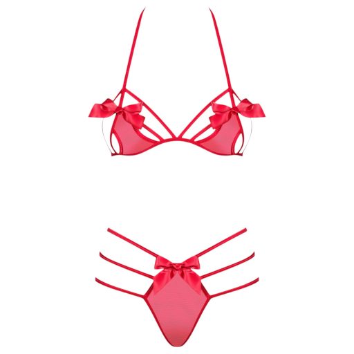 Obsessive Giftella - masnis fehérnemű szett (piros)