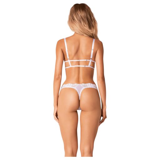 Obsessive Set Heavenlly - csipkés melltartó szett (fehér)