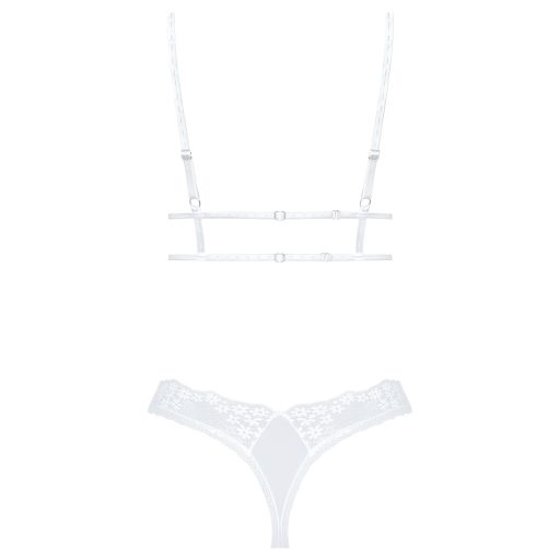 Obsessive Set Heavenlly - csipkés melltartó szett (fehér)