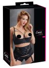 / Cottelli Plus Size - pántos, gyűrűs mellemelő fekete / Cottelli Plus Size - pántos, gyűrűs mellemelő fekete