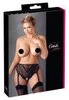 Cottelli Plus Size - csipke harisnyatartós alsó fekete Cottelli Plus Size - csipke harisnyatartós alsó fekete
