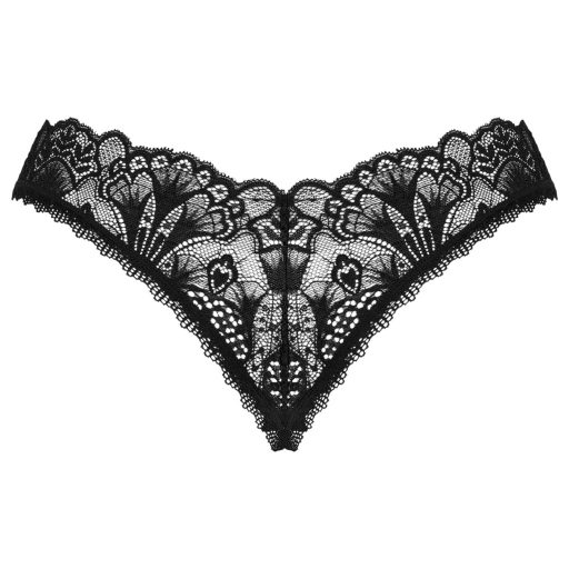 Obsessive Donna Dream - csipkés nyitott tanga (fekete)