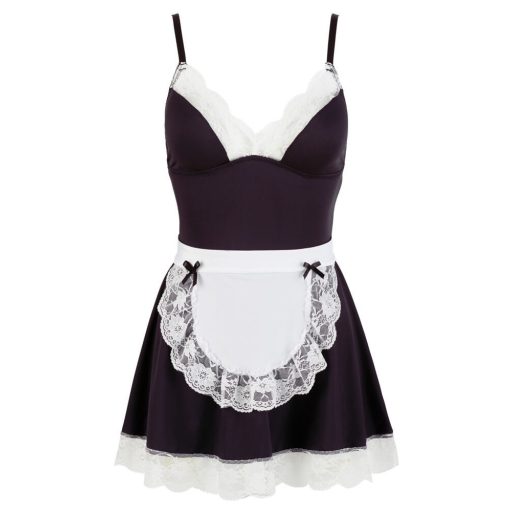 Cottelli - szobalány ruha köténnyel fekete-fehér