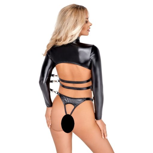 Bad Kitty - nyitott mellű bondage szett fekete