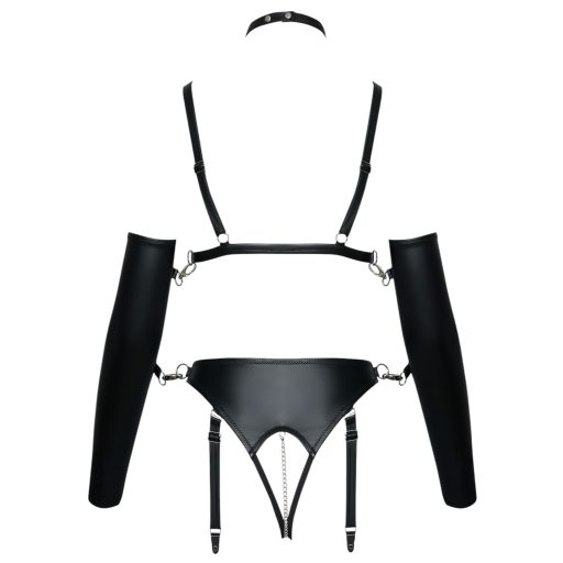 Bad Kitty - bondage testhám szett (fekete)