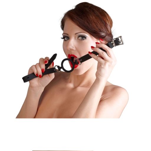 Bad Kitty - szilikon szájkarika fekete