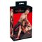 Bad Kitty - tépőzáras, műbőr ágyhoz kötöző szett piros