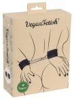 Vegan Fetish - csukló bilincs rövid lánccal (fekete)