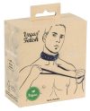 Vegan Fetish - szegecses nyakörv pórázzal fekete Vegan Fetish - szegecses nyakörv pórázzal fekete