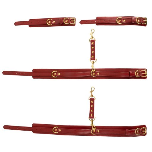 Bad Kitty - kezeket a combokhoz bilincs szett piros