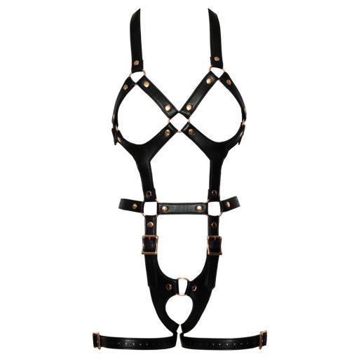 Bad Kitty - nyitott testhám body fekete