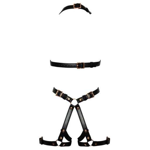 Bad Kitty - nyitott testhám body fekete