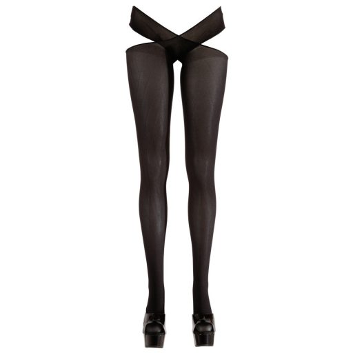 Cottelli - Keresztpántos harisnya fekete
