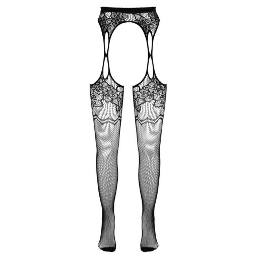 Cottelli - mintás, necc szex-harisnya fekete