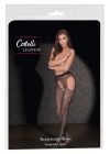 Cottelli Legwear - nyitott, csillogó necc harisnya - fekete S-L Cottelli Legwear - nyitott, csillogó necc harisnya - fekete S-L