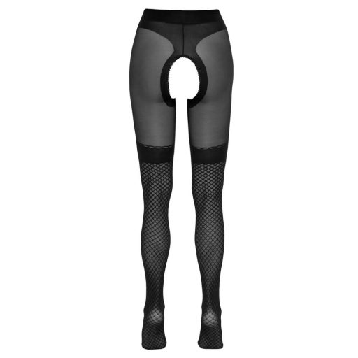 Cottelli - nyitott harisnya necc berakással fekete